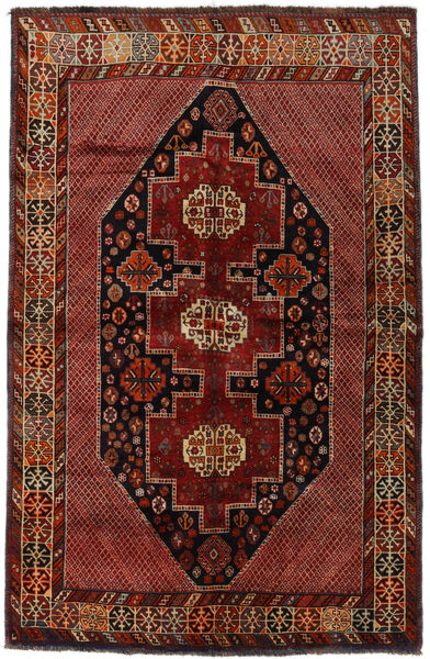 Dywan Orientalny Kaszkaj 157X243 Ciemnoczerwony/Czerwony (Wełna, Persja/Iran)