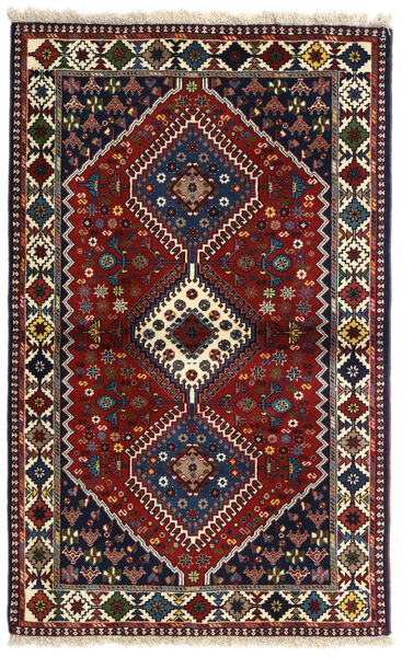 Dywan Perski Yalameh 98X160 Ciemno Różowy/Brunatny (Wełna, Persja/Iran)