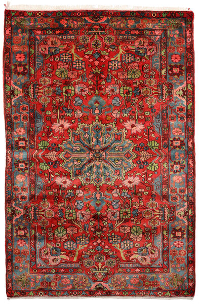  Nahawand Old Dywan 157X238 Orientalny Tkany Ręcznie Ciemnoczerwony/Ciemnobrązowy/Rdzawy/Czerwony (Wełna, Persja/Iran)