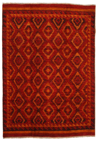  Moroccan Berber - Afghanistan Dywan 200X285 Nowoczesny Tkany Ręcznie Ciemnoczerwony/Rdzawy/Czerwony (Wełna, Afganistan)
