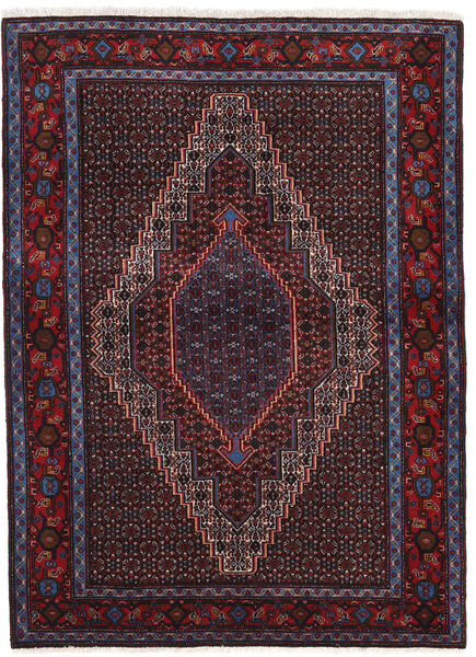Dywan Orientalny Senneh Dywan 123X167 Ciemnoczerwony/Czerwony (Wełna, Persja/Iran)