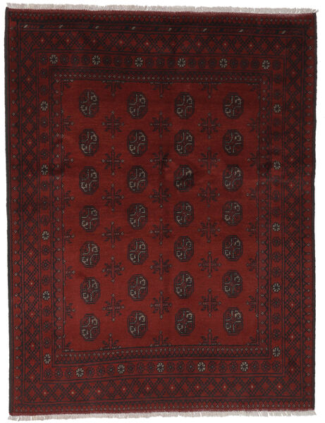  Afgan Dywan 145X191 Orientalny Tkany Ręcznie Czarny (Wełna, Afganistan)