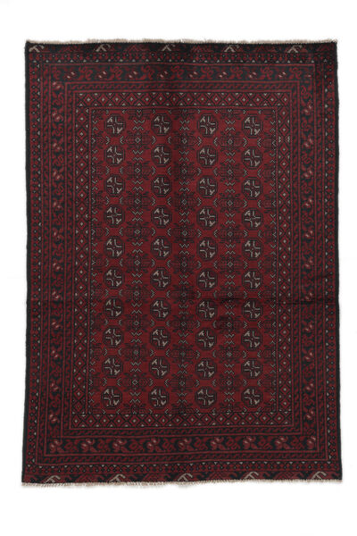  Afgan Dywan 145X200 Orientalny Tkany Ręcznie Czarny (Wełna, Afganistan)