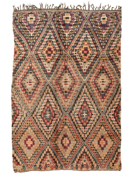  Berber Moroccan - Mid Atlas Vintage Dywan 205X300 Nowoczesny Tkany Ręcznie Brunatny/Czarny (Wełna, )