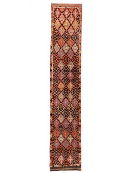  Herki Vintage Dywan 80X412 Orientalny Tkany Ręcznie Chodnik Dywanowy Ciemnoczerwony/Brunatny (Wełna, )