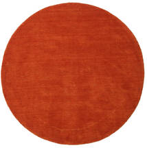  Handloom - Rdzawy/Czerwony Dywan Ø 150 Nowoczesny Okrągły Rdzawy/Czerwony (Wełna, Indie)