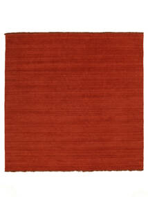  Handloom Fringes - Rdzawy/Czerwony Dywan 250X250 Nowoczesny Kwadratowy Rdzawy/Czerwony Duży (Wełna, Indie)