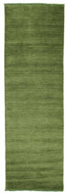  Handloom Fringes - Zielony Dywan 80X250 Nowoczesny Chodnik Dywanowy Zielony (Wełna, )