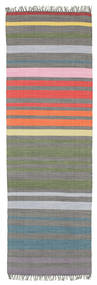  Rainbow Stripe - Wielobarwne Dywan 80X250 Nowoczesny Tkany Ręcznie Chodnik Dywanowy Wielobarwne (Bawełna, )