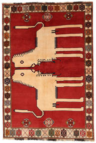  Kaszkaj Dywan 142X212 Orientalny Tkany Ręcznie Rdzawy/Czerwony/Ciemnoczerwony (Wełna, Persja/Iran)