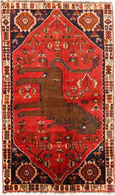Dywan Perski Kaszkaj Fine 130X220 Czerwony/Brunatny (Wełna, Persja/Iran)