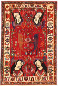  Ghashgai Obrazkowy Dywan 153X235 Orientalny Tkany Ręcznie Czerwony/Beżowy (Wełna, )