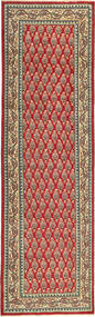  Tebriz Patina Dywan 85X295 Orientalny Tkany Ręcznie Chodnik Ciemnoczerwony/Jasnobrązowy (Wełna, Persja/Iran)