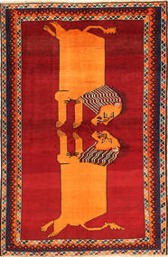  Kaszkaj Fine Dywan 150X231 Orientalny Tkany Ręcznie Czerwony/Pomarańczowy (Wełna, )
