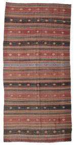 Kilim Vintage Tureckie Dywan 170X345 Orientalny Tkany Ręcznie Chodnik Dywanowy Brunatny/Czerwony (Wełna, )