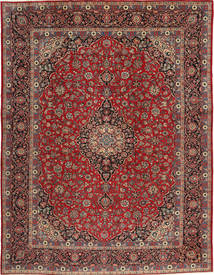  Keszan Dywan 293X385 Orientalny Tkany Ręcznie Ciemnoczerwony/Ciemnobrązowy Duży (Wełna, Persja/Iran)