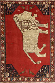  Kaszkaj Dywan 149X224 Orientalny Tkany Ręcznie Rdzawy/Czerwony/Ciemnoczerwony (Wełna, Persja/Iran)