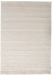  160X230 Jednobarwny Bamboo Jedwab Loom Dywan - Kremowy Beż 