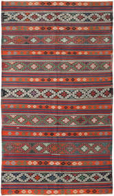 Kilim Tureckie Dywan 175X313 Orientalny Tkany Ręcznie Czerwony/Ciemnoszary (Wełna, )