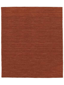  Kilim Loom - Rdzawy Dywan 250X300 Nowoczesny Tkany Ręcznie Ciemnoczerwony Duży (Wełna, Indie)