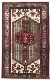  Sarab Dywan 95X154 Orientalny Tkany Ręcznie Ciemnobrązowy/Ciemnoczerwony (Wełna, Persja/Iran)