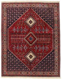 152X195 Dywan Yalameh Orientalny Ciemnoczerwony/Czerwony (Wełna, Persja/Iran)