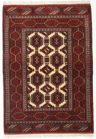 Turkmeński Dywan 103X146 Orientalny Tkany Ręcznie Ciemnoczerwony (Wełna, Persja/Iran)