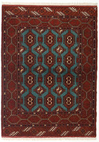  Turkmeński Dywan 110X148 Orientalny Tkany Ręcznie Ciemnoczerwony/Turkusowy Niebieski (Wełna, Persja/Iran)