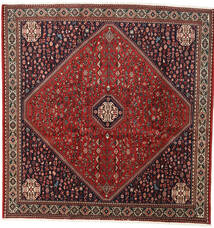  Abadeh Dywan 195X200 Orientalny Tkany Ręcznie Kwadratowy Czerwony, Ciemnoczerwony (Wełna, Persja/Iran)