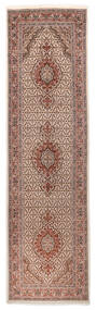  Tebriz 40 Raj Dywan 85X310 Orientalny Tkany Ręcznie Chodnik Beżowy/Ciemnoczerwony (Wełna/Jedwab, Persja/Iran)