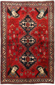  Kaszkaj Dywan 158X247 Orientalny Tkany Ręcznie Ciemnoczerwony/Rdzawy/Czerwony (Wełna, Persja/Iran)
