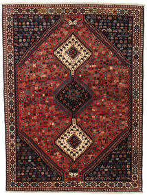  Yalameh Dywan 155X201 Orientalny Tkany Ręcznie Ciemnoczerwony/Czarny (Wełna, Persja/Iran)