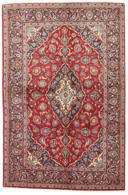  Keszan Dywan 141X215 Orientalny Tkany Ręcznie Ciemnoczerwony/Brązowy (Wełna, Persja/Iran)