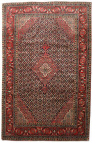  Tebriz Dywan 197X302 Orientalny Tkany Ręcznie Ciemnoczerwony/Ciemnobrązowy (Wełna, Persja/Iran)