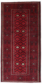  Beludż Dywan 129X262 Orientalny Tkany Ręcznie Chodnik Dywanowy Ciemnoczerwony/Czerwony (Wełna, )