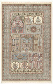  Ilam Sherkat Farsh Jedwab Dywan 148X223 Orientalny Tkany Ręcznie Jasnoszary/Beżowy (Wełna/Jedwab, Persja/Iran)