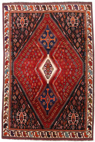 Dywan Orientalny Kaszkaj 208X317 Czerwony/Ciemnoczerwony (Wełna, Persja/Iran)