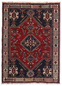 105X144 Dywan Kaszkaj Fine Dywan Orientalny Ciemnoczerwony/Czerwony (Wełna, Persja/Iran)