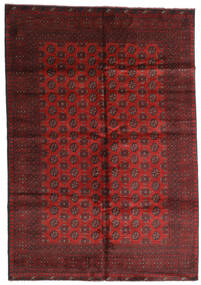  Afgan Dywan 199X287 Orientalny Tkany Ręcznie Ciemnoczerwony/Ciemnobrązowy (Wełna, Afganistan)