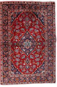  Keszan Dywan 100X147 Orientalny Tkany Ręcznie Ciemnoczerwony/Ciemnofioletowy (Wełna, Persja/Iran)