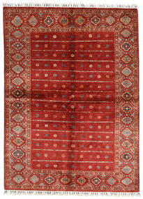  Shabargan Dywan 170X231 Orientalny Tkany Ręcznie Rdzawy/Czerwony/Ciemnoczerwony (Wełna, Afganistan)