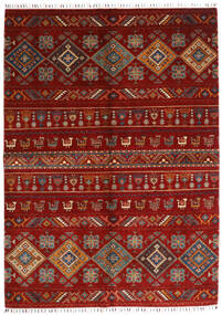  Shabargan Dywan 172X237 Orientalny Tkany Ręcznie Czerwony/Ciemnoczerwony/Rdzawy/Czerwony (Wełna, Afganistan)