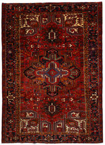  Heriz Dywan 222X330 Orientalny Tkany Ręcznie Ciemnoczerwony/Czerwony (Wełna, Persja/Iran)