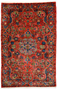  Nahawand Old Dywan 153X236 Orientalny Tkany Ręcznie Ciemnoczerwony/Rdzawy/Czerwony (Wełna, Persja/Iran)