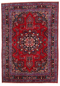  Meszhed Dywan 198X280 Orientalny Tkany Ręcznie Ciemnoczerwony/Czarny (Wełna, Persja/Iran)
