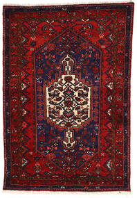  Zanjan Dywan 130X191 Orientalny Tkany Ręcznie Czarny/Ciemnoczerwony (Wełna, Persja/Iran)