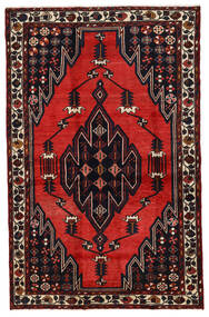  Hamadan Dywan 130X205 Orientalny Tkany Ręcznie Ciemnoczerwony, Czerwony (Wełna, Persja/Iran)