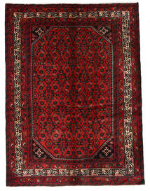  Hosseinabad Dywan 141X193 Orientalny Tkany Ręcznie Ciemnobrązowy/Ciemnoczerwony/Rdzawy/Czerwony (Wełna, Persja/Iran)