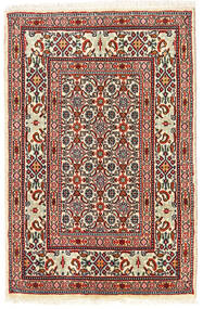  Moud Dywan 60X90 Orientalny Tkany Ręcznie Beżowy/Ciemnobrązowy/Ciemnoczerwony ( Persja/Iran)