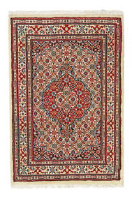  Moud Dywan 58X88 Orientalny Tkany Ręcznie Ciemnoczerwony/Ciemnobrązowy ( Persja/Iran)